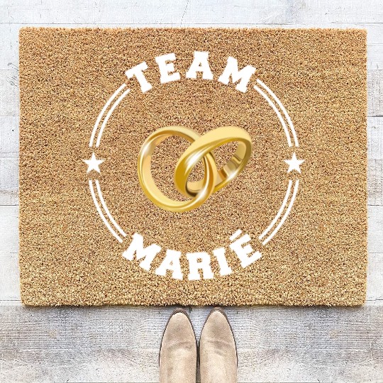 TEAM MARIE College Round W Coir Doormats