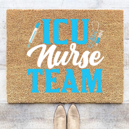 Icu Nurse Team Hospital ICE Nursing Coir Doormats