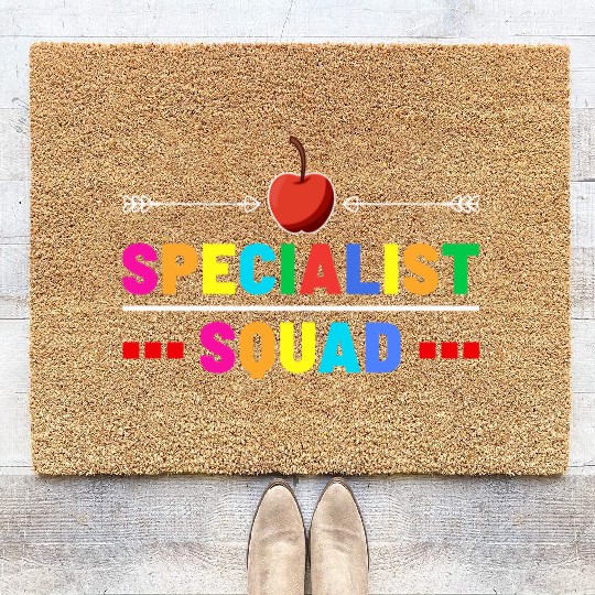 Specialist Squad Teacher Team Back To School cool Coir Doormats
