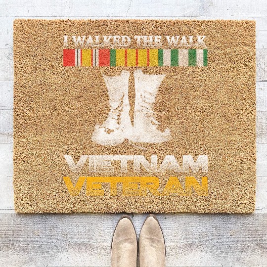 Vietnam Veteran Us Veterans Day For Coir Doormats