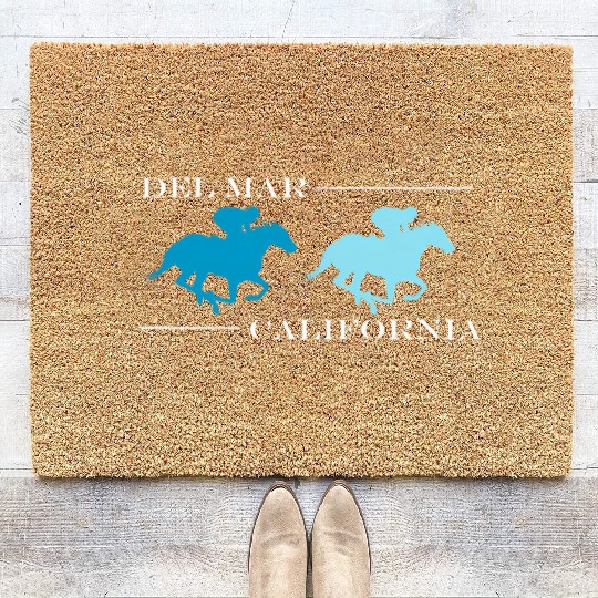 Del Mar California Horse Racing Coir Doormats