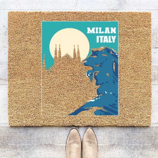 Milan Italy Tourist Gift Coir Doormats