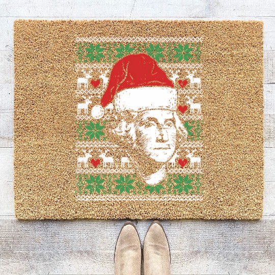 Ugly George Washington Patriotic President Coir Doormats