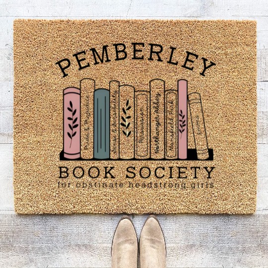 Pemberley Book Society Coir Doormats