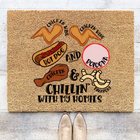 Chicken Wing Chicken Wing Hot Dog Bologna Viral So Coir Doormats