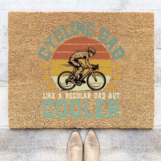 Cycling Dad Like A Regular Dad But Cooler Coir Doormats