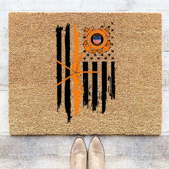Us Coast Guard Uscg U S Armed Forces Patriot Coir Doormats