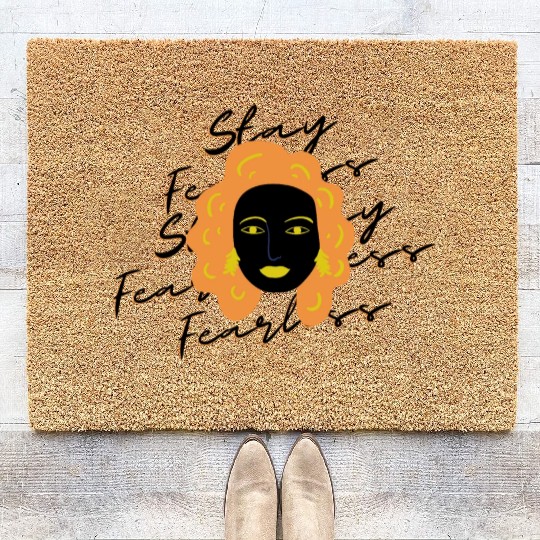Fearless Beauty: The Fearless Woman Coir Doormats