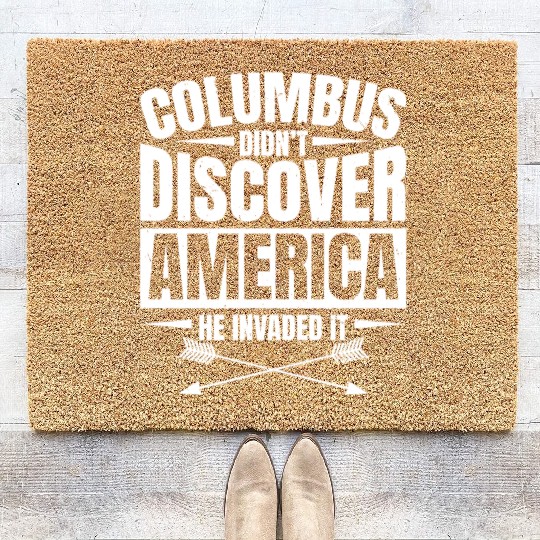 Aboriginal Indians Indigenous Native American Day Coir Doormats