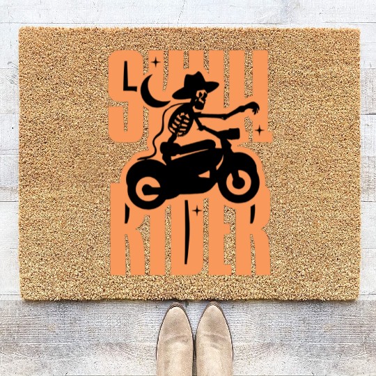 Skull Rider AI Coir Doormats