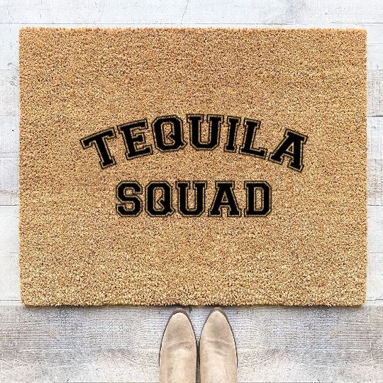 Tequila Squad Fun Drinking Coir Doormats