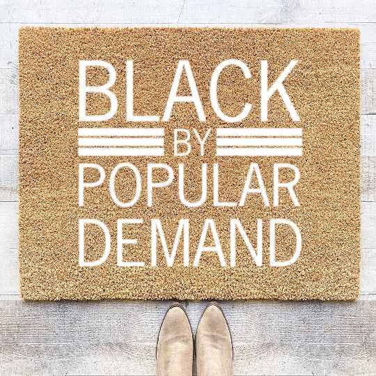 Black Proud By Popular Demand African Coir Doormats