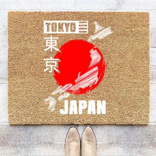 Tokyo Culture Japanese Asian Coir Doormats