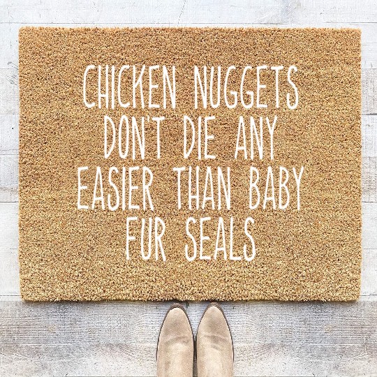 Chicken Nuggets Dont Die Any Easier Than Ba Coir Doormats