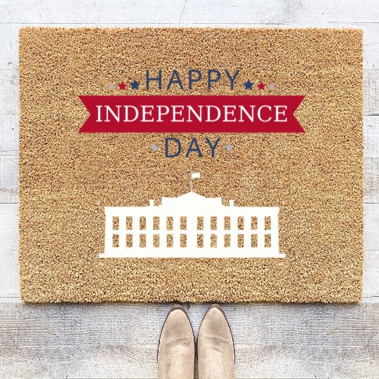 Happy independence day Coir Doormats