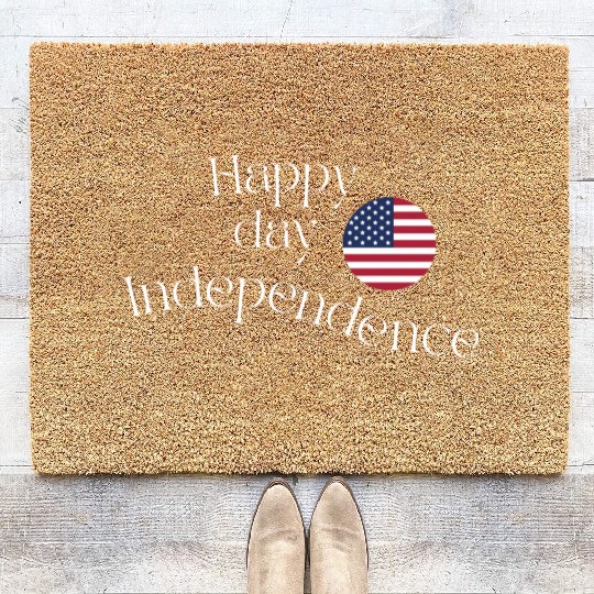 Happy independence day Coir Doormats