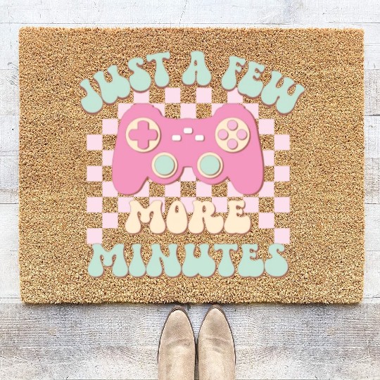 Just A Few More Minutes, Happy Game Day Coir Doormats