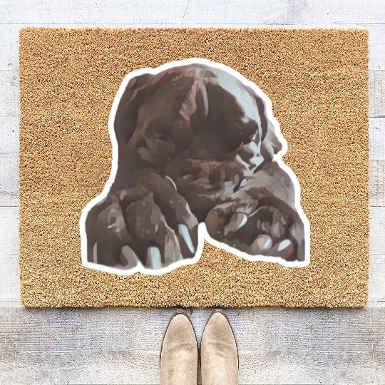 Cane corso in its natural sleeping environment Coir Doormats