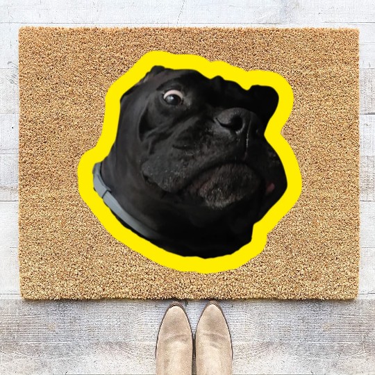 Crazy Cane Corso Coir Doormats