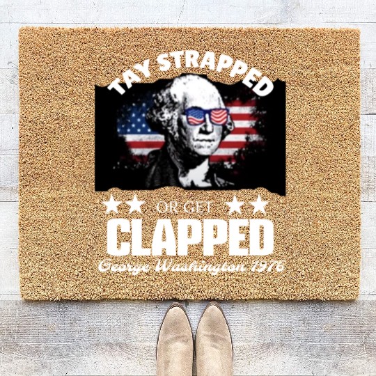 george washington teshirt Coir Doormats