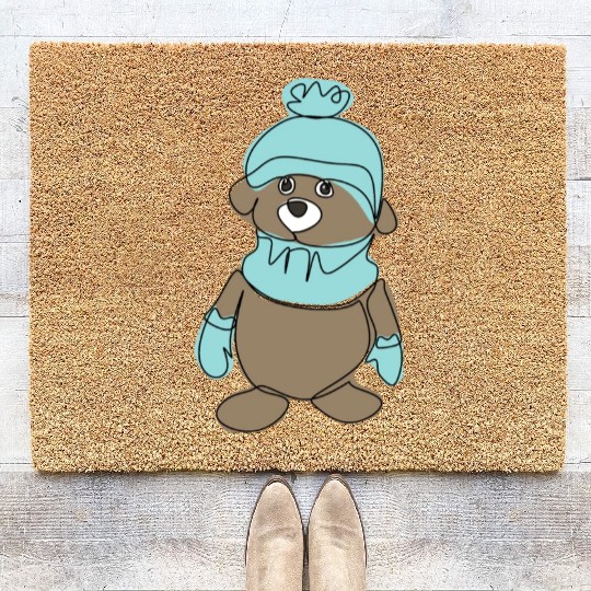 "Fun and Easy Teddy Bear Design Tutorial for Begi Coir Doormats