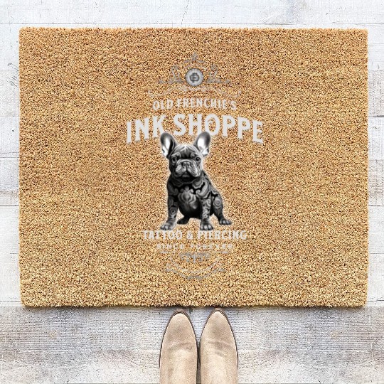 Old Frenchie's Ink Shoppe Coir Doormats