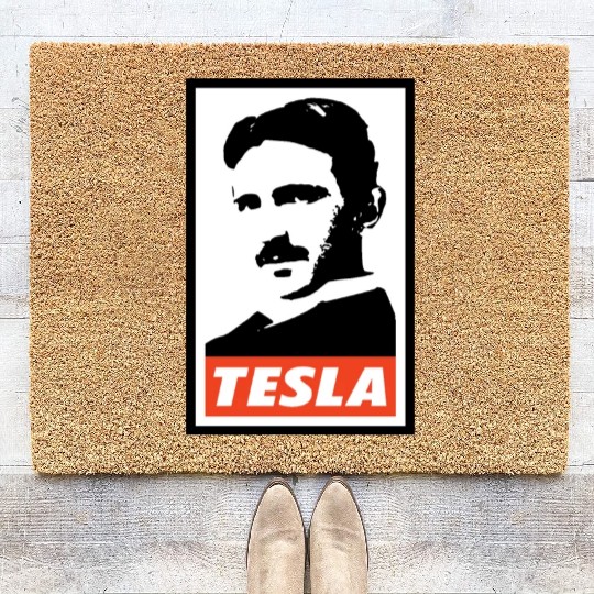 Nikola Tesla Coir Doormats