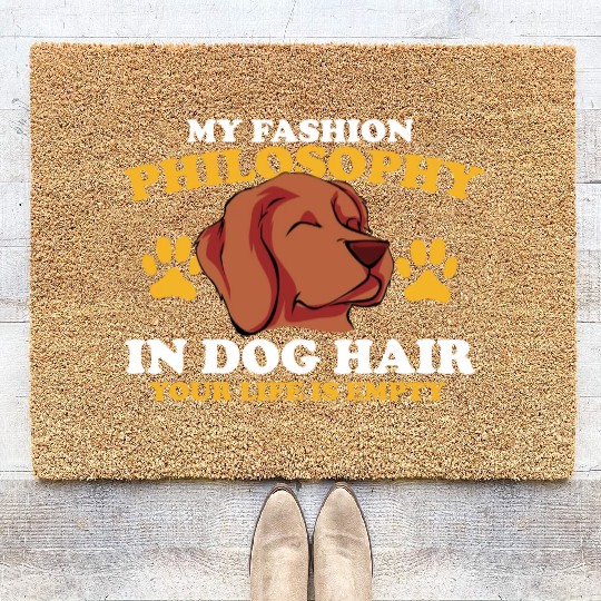 Philosophy Dog Hair Teacher Poetry Science Book Coir Doormats
