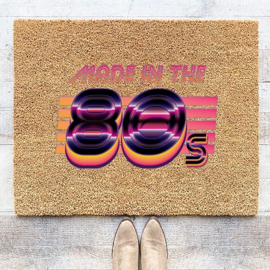 Retrowave Made In The 80s Coir Doormats