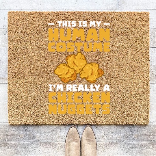 This Is My Human Costume I'm A Chicken Nuggets Coir Doormats