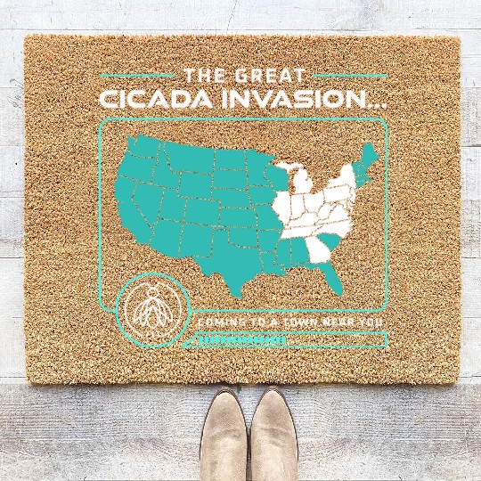 Cicada Invasion Coming To These States In Us Map Coir Doormats