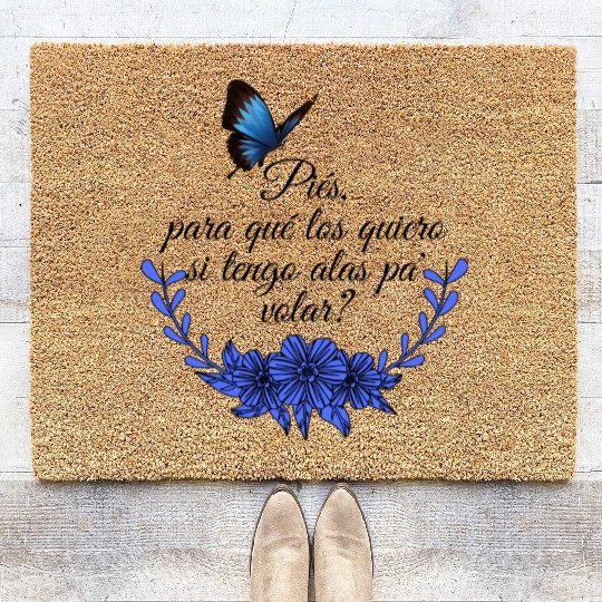 Frida Kahlo Quotes nature Coir Doormats