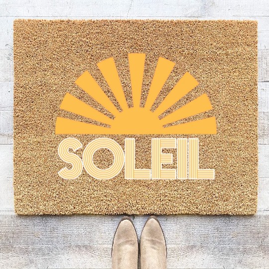 Soleil The Sun Coir Doormats