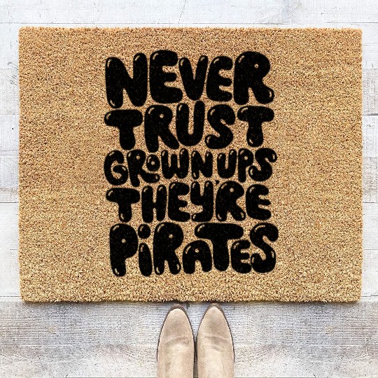 Never Trust Grown Postal Service Coir Doormats