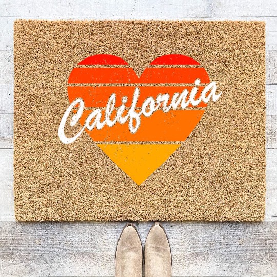 California Family Vacation 70S 80S Coir Doormats