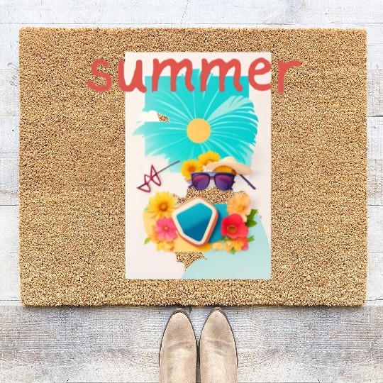 Summer Vibes Coir Doormats - Embrace the Sun with Style