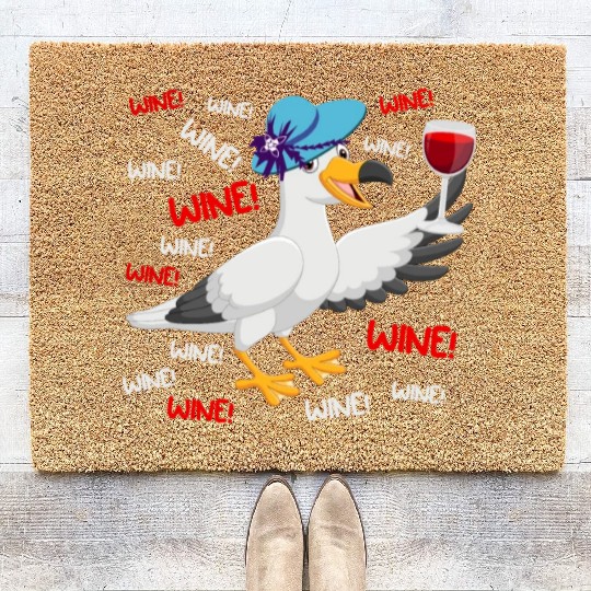 Seagull Coir Doormats Wine Lover North German Seagulls
