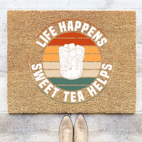 Great Sweet Tea Saying Coir Doormats