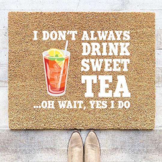 Funny Sweet Tea Humor Costume Coir Doormats