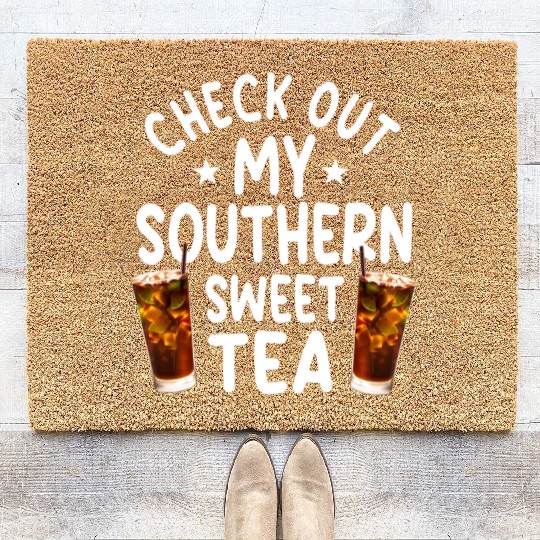 Southern Sweet Tea Outfit Coir Doormats