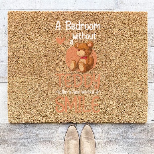 Teddy Bear Sweet Cuddly Coir Doormats