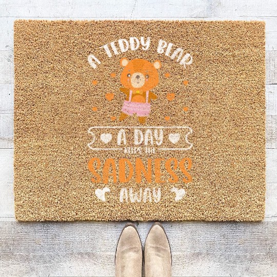 Teddy Bear Protector Bear Coir Doormats