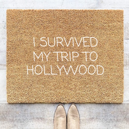 I Survived My Trip toHollywood Coir Doormats