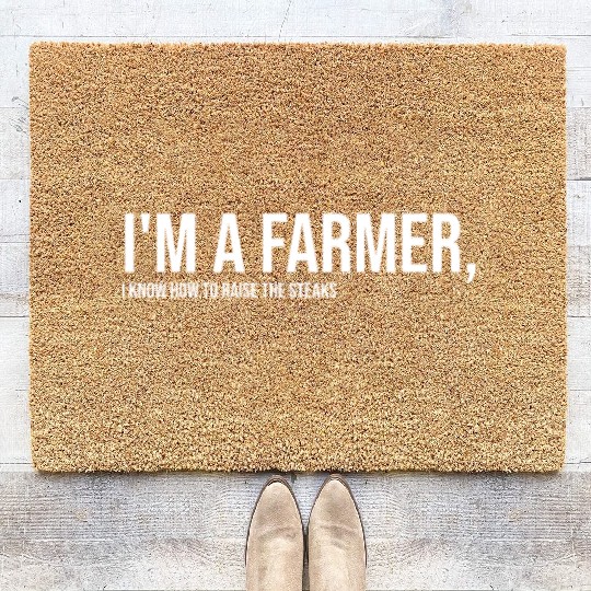Farm, Farmer, Farmer Gift, Farming, Funny Coir Doormats