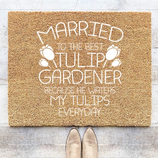 Tulip Gardening Tulips Coir Doormats