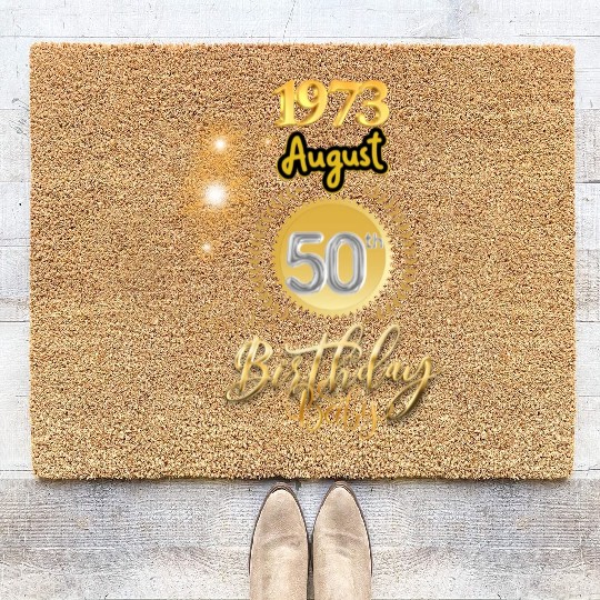 50th birthday, August 1973. Coir Doormats