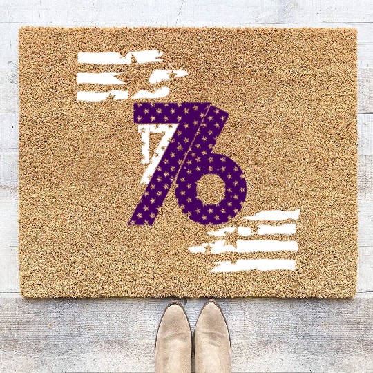 we the people 1776 american flag Coir Doormats