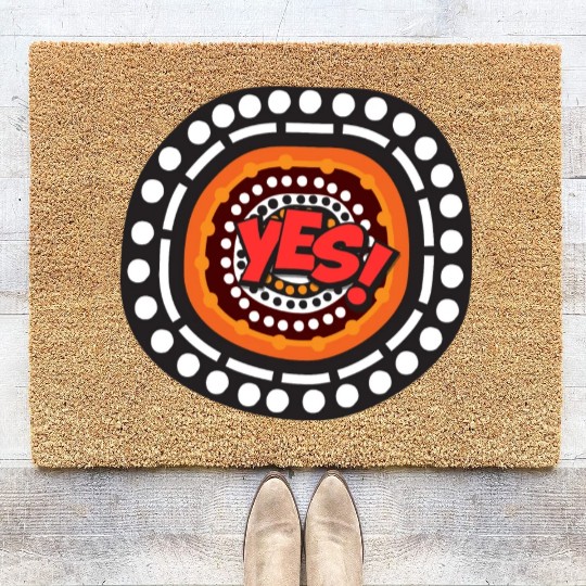 Yes to the Voice to parliament Coir Doormats