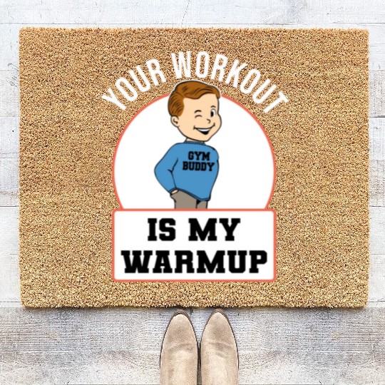 Leg Day Never Heard Warmup Fitness Training Gym Coir Doormats