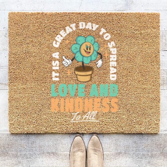 It s A Great Day To Spread Love And Kindness To Coir Doormats